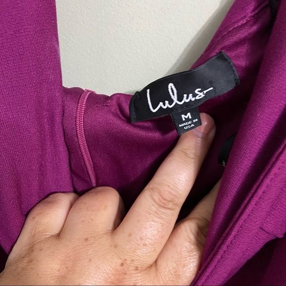 Lulu's Strapless Magenta Dress - Picture 4 of 6